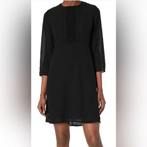NWT James & Erin sheer black dress with lining M